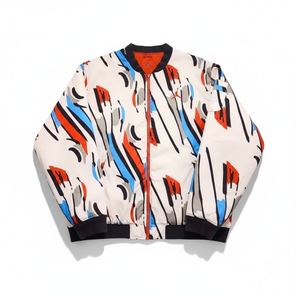 Jordan 8 Ice Blue Vintage Puffer Jacket Men's 3XL - Picture 2 of 11